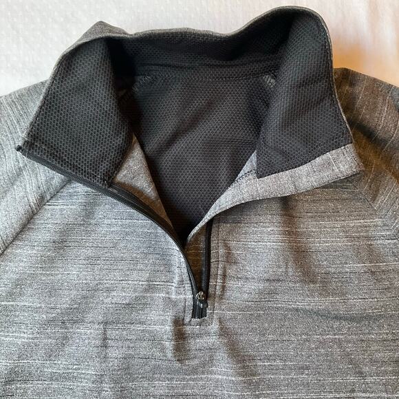 Reebok Women’s Long Sleeve Turtleneck Half Zip Sweatshirt size S, Gray,Thumbhole - Picture 4 of 9